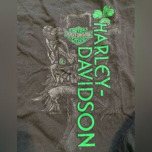 Harley-Davidson Black T-Shirt for Men 2XL XXL St. Patrick Leprechaun Springfield